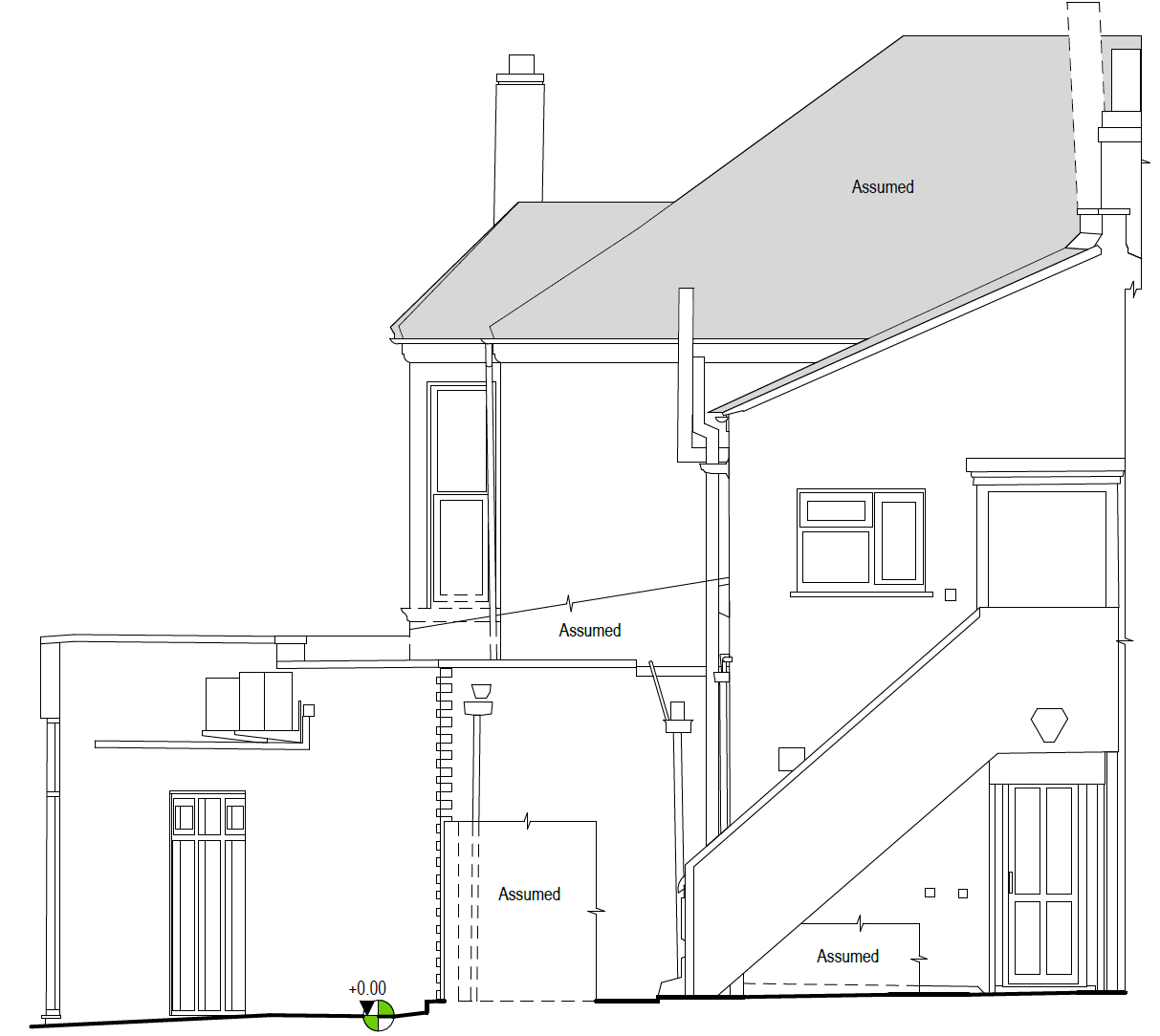 05_Existing rear elevation